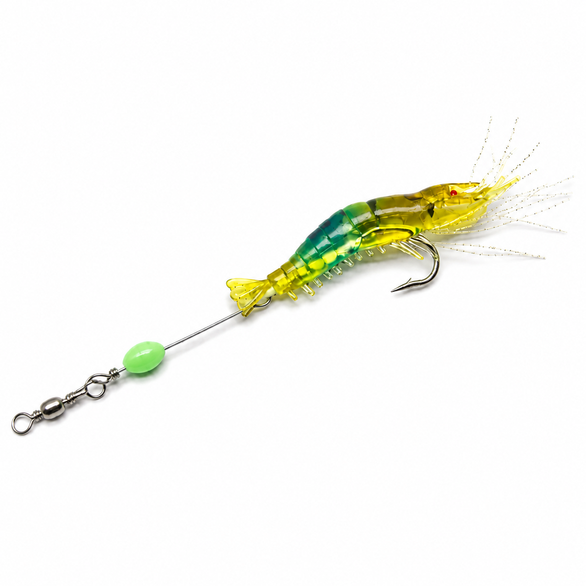 Pre-Rigged Shrimp Soft Plastic Lures — 5 Pack (2.75 in)