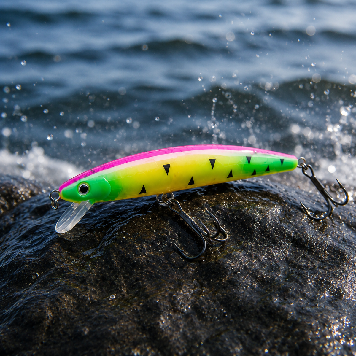Floating Minnow Jerkbaits — 10 Pack + Tackle Box (4 in)